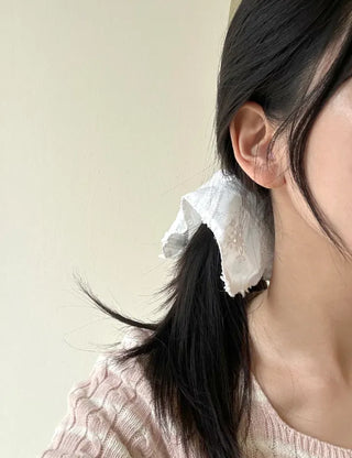 Pure Lace Scrunchie Square Scarf Hair Tie