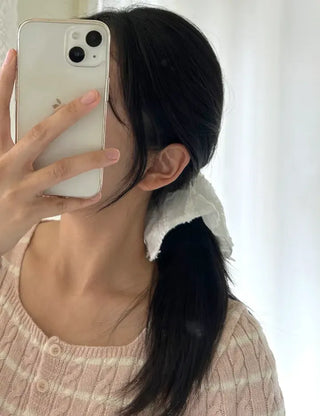 Pure Lace Scrunchie Square Scarf Hair Tie