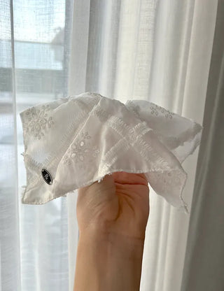 Pure Lace Scrunchie Square Scarf Hair Tie