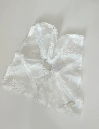 Pure Lace Scrunchie Square Scarf Hair Tie