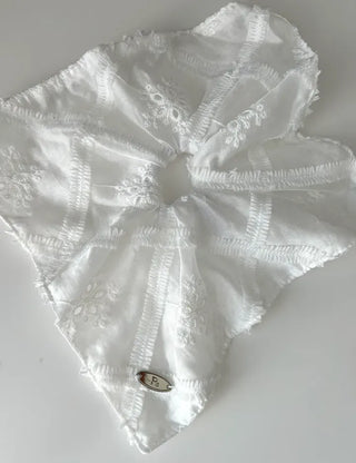 Pure Lace Scrunchie Square Scarf Hair Tie