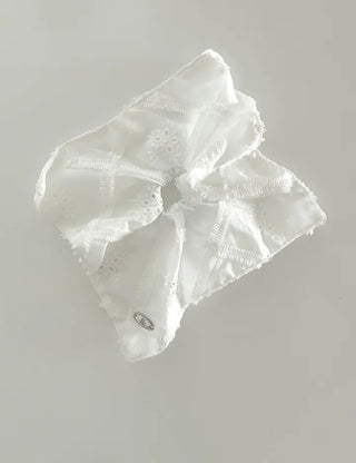 Pure Lace Scrunchie Square Scarf Hair Tie