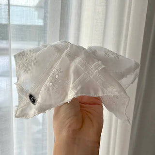 Pure Lace Scrunchie Square Scarf Hair Tie