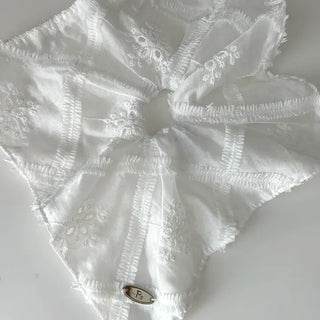 Pure Lace Scrunchie Square Scarf Hair Tie