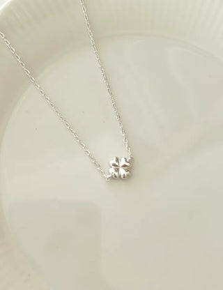 Silver 925 Four-Leaf Clover Bracelet Layered Friendship Bracelet
