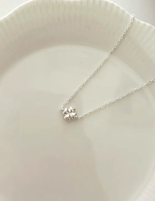 Silver 925 Four-Leaf Clover Bracelet Layered Friendship Bracelet