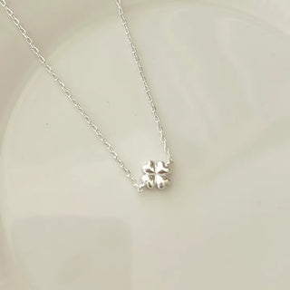 Silver 925 Four-Leaf Clover Bracelet Layered Friendship Bracelet