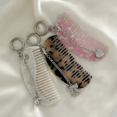 Long chain pendant keyring phone strap bag charm decoration