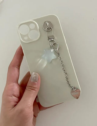 Long chain pendant keyring phone strap bag charm decoration