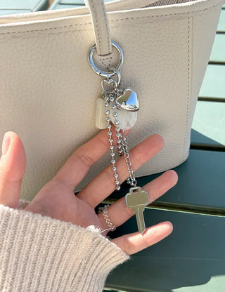 Long chain pendant keyring phone strap bag charm decoration