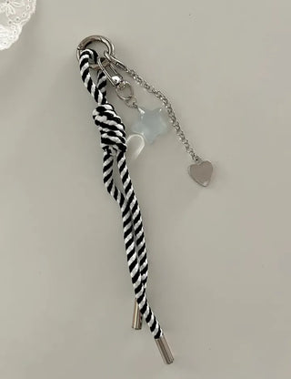 Long chain pendant keyring phone strap bag charm decoration