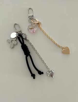 Long chain pendant keyring phone strap bag charm decoration