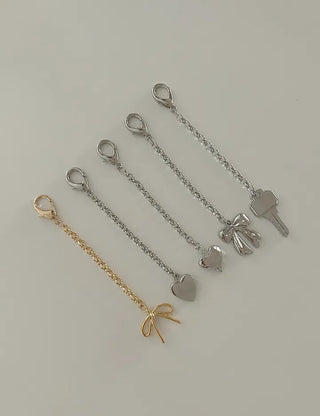 Long chain pendant keyring phone strap bag charm decoration