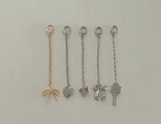 Long chain pendant keyring phone strap bag charm decoration