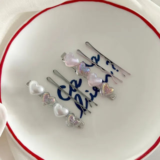 Mix Heart Hairpin Set Side Hair Clips Bobby Pins