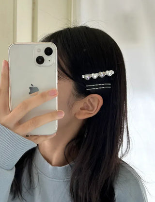 Mix Heart Hairpin Set Side Hair Clips Bobby Pins