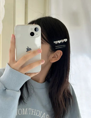 Mix Heart Hairpin Set Side Hair Clips Bobby Pins