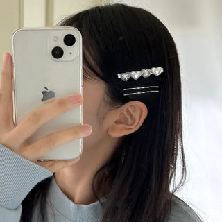 Mix Heart Hairpin Set Side Hair Clips Bobby Pins