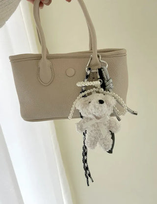 Doll Rope Keyring Set Pearl Ribbon Heart Bag Charm