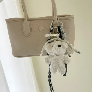 Doll Rope Keyring Set Pearl Ribbon Heart Bag Charm