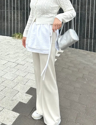 Basic layered skirt, rayon mini wrap skirt