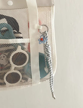Bead flower keyring, Baekku flower decoration phone strap