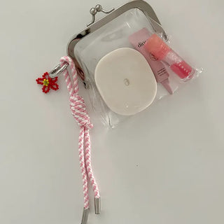 Bead flower keyring, Baekku flower decoration phone strap