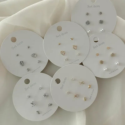 Flat-price piece mini earring set daily earrings