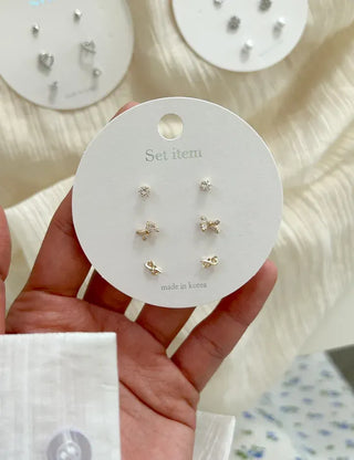 Flat-price piece mini earring set daily earrings