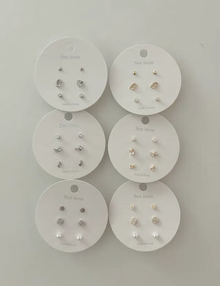 Flat-price piece mini earring set daily earrings