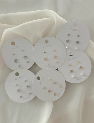 Flat-price piece mini earring set daily earrings