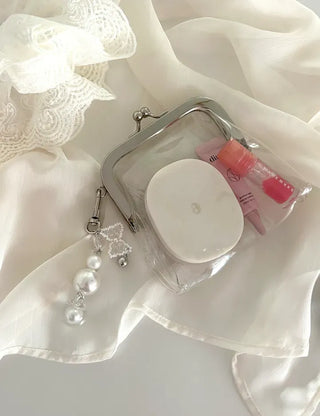 Pure Ribbon Keyring Pearl Bead Keyholder Phone Strap