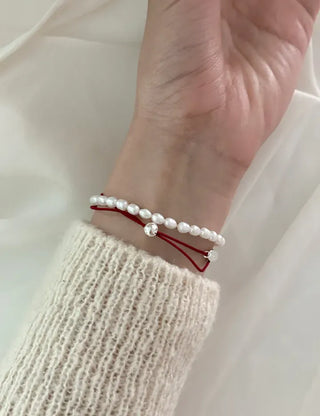 Silver ball elastic bracelet layered 925 silver bracelet