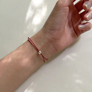 Silver ball elastic bracelet layered 925 silver bracelet