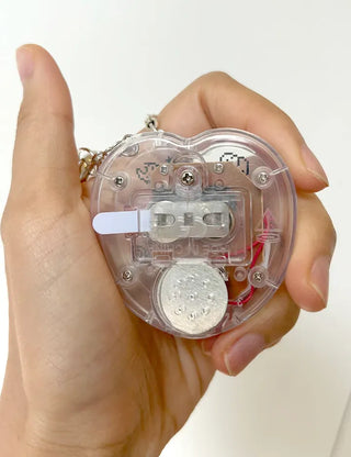 Game console cherry keyring Y2K bag heart keyholder