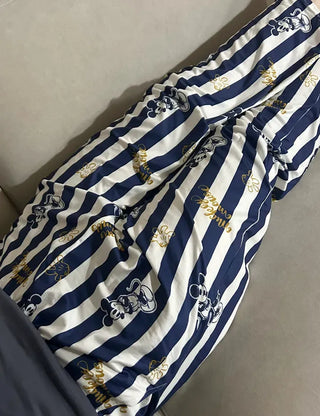 Disney striped pajama pants, couple pajamas, loungewear