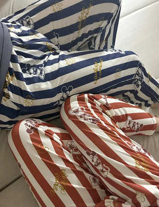 Disney striped pajama pants, couple pajamas, loungewear