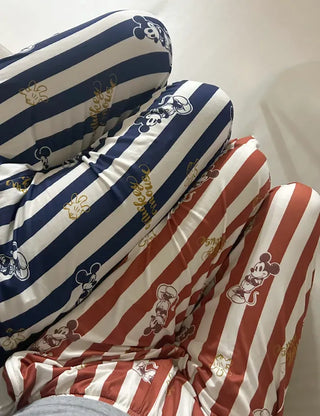 Disney striped pajama pants, couple pajamas, loungewear
