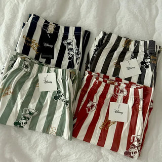 Disney striped pajama pants, couple pajamas, loungewear
