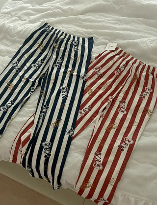 Disney striped pajama pants, couple pajamas, loungewear
