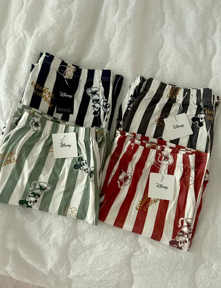 Disney striped pajama pants, couple pajamas, loungewear