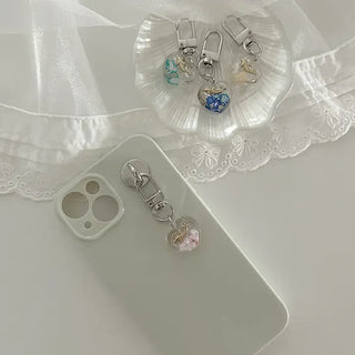 Dolphin Heart Keyring Summer Keyholder Phone Strap Loop