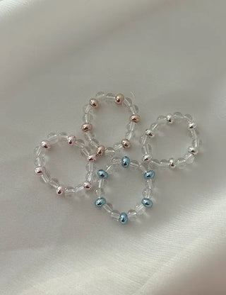 Aurora Bead Ring Handmade Women's Beach Look