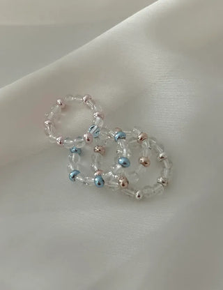 Aurora Bead Ring Handmade Women's Beach Look