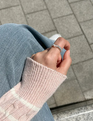 Aurora Bead Ring Handmade Women's Beach Look
