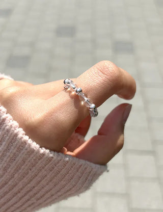Aurora Bead Ring Handmade Women's Beach Look