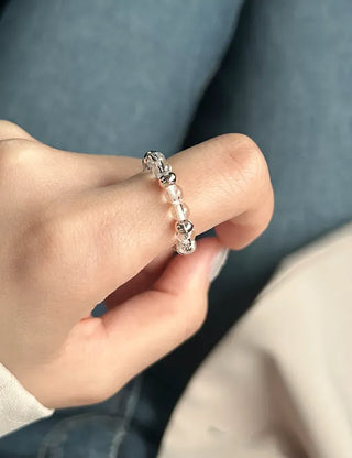Aurora Bead Ring Handmade Women's Beach Look