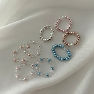 Aurora Bead Ring Handmade Women's Beach Look