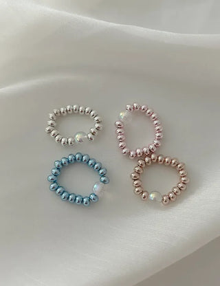 Aurora Bead Ring Handmade Women's Beach Look