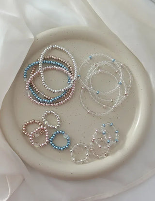 Aurora Bead Ring Handmade Women's Beach Look